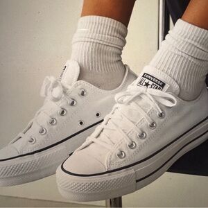 Converse All Star Womens Platform Low Top Canvas 560251F size 8